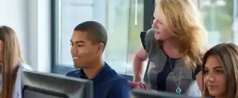 faculty helping students